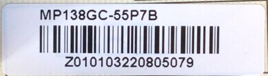 FUENTE DE PODER PARA TV LG / NUMERO DE PARTE MP138GC-55P7B / MP138GC-55P7A / MP138GC-55P7AREV;1.0 / PANEL BOEI650WQ1QF7D / MODELO 65UQ7570PUJ / 65UQ7570PUJ.CUSFBH - Imagen 2